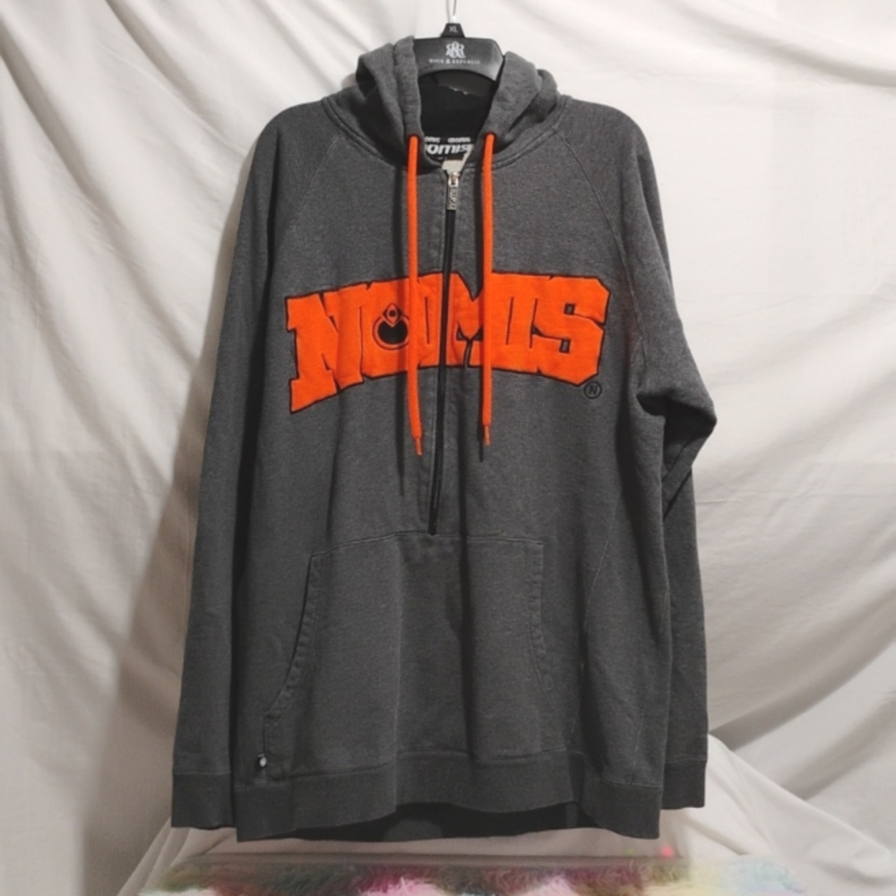 SALE! RARE! Nomis Peter Glenn Half Zip Up Hoodie Sweater Sz.LT (BX29)
